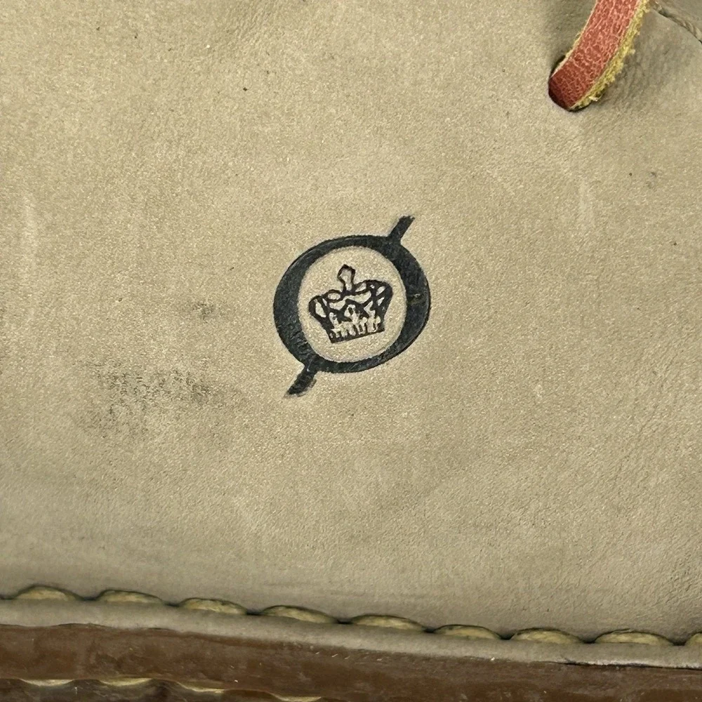 Born Men's Leather Chukka Boots Beige Tan Lace Up Casual Shoes Size 9 D5